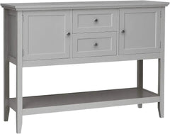 Buffet Sideboard, Wood Storage Cabinet, Console Table with Storage Shelf,2 Drawers and Cabinets, Living Room Kitchen Dining Room