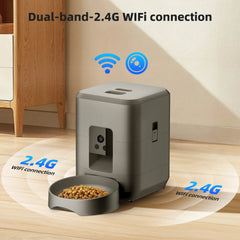 2L Camera Pet Feeder Timing 5V USB Smart Automatic Feeder For Cat WIFI APP Video Intelligent Dry Food Dispenser Dog Feeding Bowl
