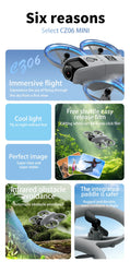 2025 Mini CZ06 Cool Light Drone 4K HD Dual Camera Obstacle Avoidance Optical Flow Aerial Photography Quadcopter Toys Gift Hot