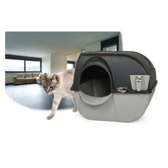 Large Self-Cleaning Litter Box Cats Automatic Waste Disposal Easy Clean Design With Pull-Out Tray Durable Sifting Grill