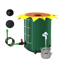 52 Gallon Rain Barrel Collapsible PVC Rain Collection System with Three Spigots Water Storage Tank Water Barrel Collector
