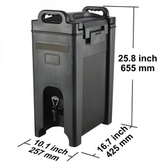SucceBuy 2.5 5 10 Gallon Insulated Beverage Dispenser Food-grade Hot and Cold Beverage Server Thermal Drink Dispenser Cooler