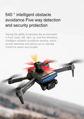 2025 D6 Mini Drone 4k Profesional 8K HD Camera Obstacle Avoidance Aerial Photography Brushless Foldable Quadcopter Gifts Toys