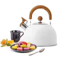 Whistling Tea Kettle For Stove Top Modern Stainless Steel Whistling Teapot 2.5 Liter Whistling Tea Kettle For Making Coffee Milk