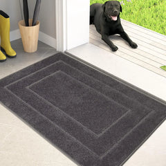 Dirt Trapper Door Mat 34" X 59", Non-Slip/Skid Machine Washable Entryway Area Rug, Dog Doormat, Super Absorbent Welcome