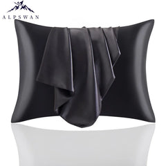 2Pcs Satin Pillow Case for Hair Skin Silk Satin Pillowcase 50x70cm Pillowcases Set Silky Pillow Cover with hidden zipper closure