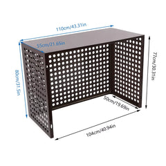 110*55*80cm Air Conditioner Fence Outdoor Units Aluminium Alloy Freestanding Privacy Screen Fence Panel
