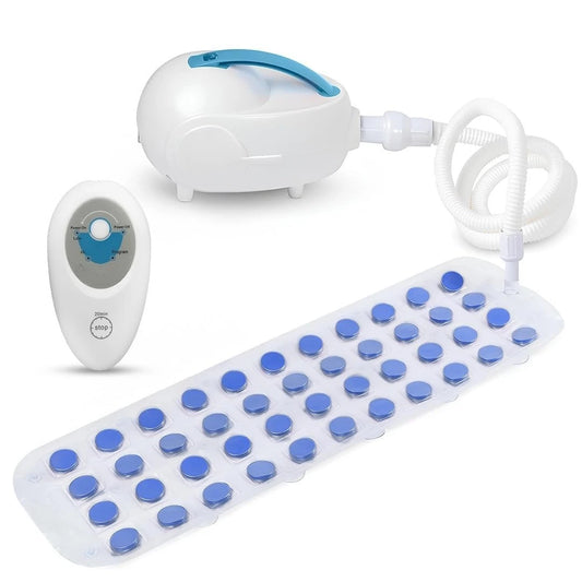 Bubble Bath Mat, Non-Slip Bathtub Mat with Remote Control, Waterproof, Cushioned Design, Adjustable Bubbles, 8.2’ Air Hose
