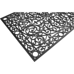 900223672 Gatsby Rubber Doormat, 3' x 6', Black