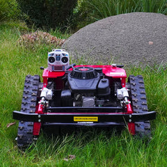 Hot Crawler Robot Gasoline Self Propelled Garden Zero Turn Remote Control Lawn Mower with rubber tracks remote lawn mower