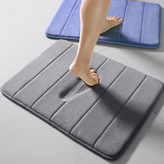 Water Absorption Rug Bathroom Mat Shaggy Memory Foam Bath Mat Set kitchen Door Floor Mat Carpet For Toilet Non Slip bath mats