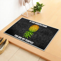 Cartoon Pineapple Pattern Entrance Doormat Comfortable Non-slip Bathroom Floor Mats Home Decor Kitchen Rugs Welcome Door Mat