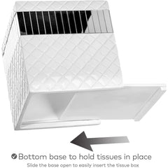 White Bathroom Accessories Set - includes: Trash Can, Tissue Box Cover, Soap Dispenser, Toothbrush Holder, Tumbler & Soap Dish
