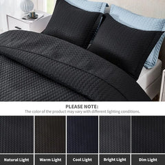 White Quilt Set Queen Size, Lightweight Bedspread Ultrasonic Chevron Pattern Light Coverlet for All Season Comforter Bedding