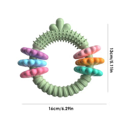 Chew Rings For Dogs Heavy Duty Strong Tough Chew Toy Rubber Puppy Teething Ring For Medium & Large Breed Aggressive Chewers