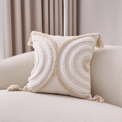 Bohemian Pillowcases Sofa Living Room Home And Decoration Cotton Linen Pillow Cover Bedside Backrest Tassel Cushion Cover