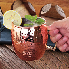 Wine Glasses Copper Goblet Juice Drink Stainless Steel Champagne Party Barware Mug Drum-Type Beer Coffe Cup Water Glass