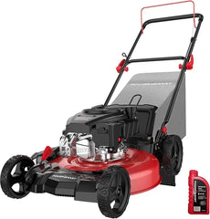 Gas Lawn Mower 21-inch, 144cc OHV Engine 3-in-1 Rear Bag, Mulch and Side Discharge, 6-Position Height Adjustment