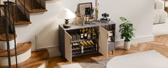 47" Sideboard Cabinet with 2 Doors and Drawer, Sideboard Buffet Cabinet with Storage, Coffee Bar with Adjustable Shelves