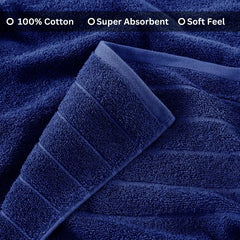 100% Cotton 30x60 4 Pk Bath Towels Set for Bathroom, Extra Large Ringspun Soft and Absorbent