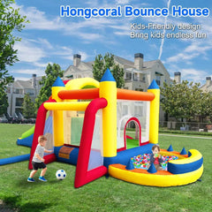 Inflatable Bounce House 8 in 1 Large Bounce Castle with Blower for Kids and Toddlers Outdoor Indoor Backyard Inflatable Bouncers
