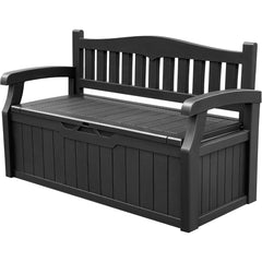 Storage Bench Deck Box Lockable for Patio Furniture,Garden Decor and Outdoor Seating for Cushions, Garden Tool and Pool Supplies
