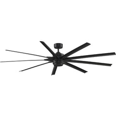 Fanimation FPD8159BLW Odyn 84 inch Indoor/Outdoor Ceiling Fan with Black Blades and LED Light Kit