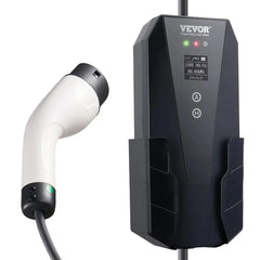 Level 2 Portable EV Charger 32 Amp 240V Electric Vehicle Charger with 28 ft Charging Cable NEMA 1450P Plug 16 20 24 32A Adjust
