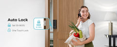TCL D1 Max Security Video Smart Lock 2K Camera Doorbell & Fingerprint Keyless Entry 3-in-1 WiFi Door Lock PIR Motion Detection