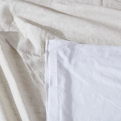Simple&Opulence Premium 100% Linen Bed Skirt Basic Style 18 inch Tailored Drop Dust Proof Easy Fit Breathable Bedspreads Bed