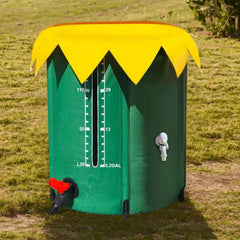 52 Gallon Rain Barrel Collapsible PVC Rain Collection System with Three Spigots Water Storage Tank Water Barrel Collector