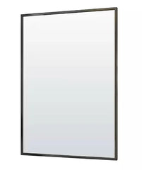 Rectangle Wall Mirror,Aluminum Frame Vanity Mirror for Entryway, Living Room, Bedroom Bathroom, Hangs Horizontally or Vertically