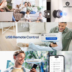 Blacksmith Keyless Smart Door Lock Smart Deadbolt with App Control & Fingerprint & 2 Keys Electronic Door Lock for Home Office
