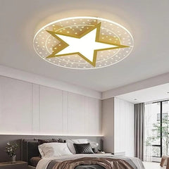 Creative Led Dimmable Ceiling Lamp Starry Sky Acrylic Ceiling Light Flush Mount Ceiling Light Fixture Modern Children's Room Pe