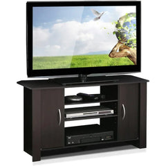 Modern TV Stand Entertainment Center with Concealed Storage & Adjustable Shelves – Fits Up to 46” TVs