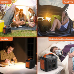 SBAOH Portable Power Station P302,300W 296Wh Backup Lithium Battery,Solar Generator for Outdoors Camping Travel Hunting Blackout