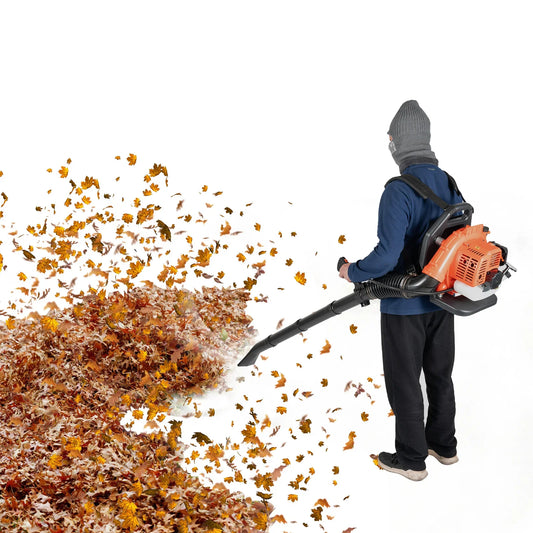 CNCEST 42.7CC Two-Stroke Leaf Blower 7000R/Min W/ Stainless Steel Buckles For Snow Removal & Sweeping Fallen Leaves