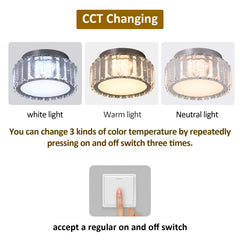 Modern Big Crystal Ceiling Lamp LED Light Circle Chandelier Lustre Indoor Bedroom RC Dimmable Fixtures Living Room Hotel Decor