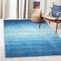 Modern Ombre Washable 4x6 Rug, Light Pink Rugs for Girls Bedroom, Soft Non-Slip Nursery Area Rug, Contemporary Non-Shed Kids