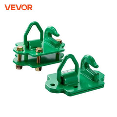SucceBuy 12000lbs/15000lbs 2 Pack Tractor Bucket Hooks with Tie Down Ring Bolt-On Grab Hook Back Plates for RV UTV Truck