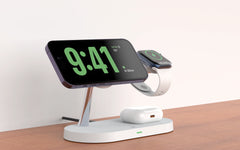3 in 1 Magnetic Wireless Charger For iPhone 16 15 14 13 12 Fast Charging Station for Apple Watch 10 9 8 7 6 5 4 Airpods 2 3 Pro
