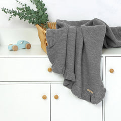 Knitted Baby Swaddle Blanket for New Born Babies Accessories Ruffle Stroller Blanket Bedding items Infant Nap Bed Cover Albedo
