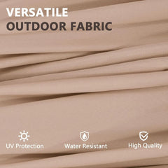 13Ft Large Patio Umbrella with Base Outdoor Double-Sided Market Extra Large Table Umbrella Easy Crank for Yard, Poolside