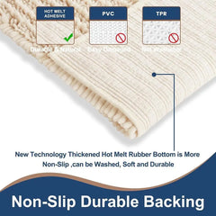 Ultra Soft Absorbent Microfiber Bath Mat Non Skid Chenille Rug Machine Washable Bathroom Tub Shower Home Decor