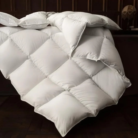 Duvets Luxury Down Comforter,fluffy Goose Down Fiber Comforter, Ultra Soft Down,all Year Round Warm Hotel Comforter Home Textile