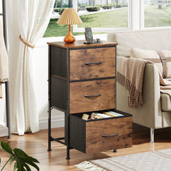 Fabric Nightstand Organizer Storage  for Bedroom Hallway Entryway Closet