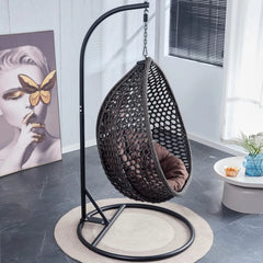 Hanging Egg Chair Hammock Indoor with Cushions, Swinging Chair for Bedroom Outdoor Patio Balcony Backyard, Hammocks