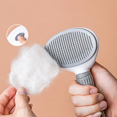 Stainless Steel Hair Remover Brush for Dogs and Cats, Non-slip Beauty Brush, Dog Grooming Equipment, Pet Hair Removal Comb Combs