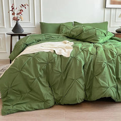 Maple&Stone California King Comforter Set, 7 Pieces Cal King Bed Set, Pinch Pleat Bed in a Bag Bedding Set with Comforter, Sheet