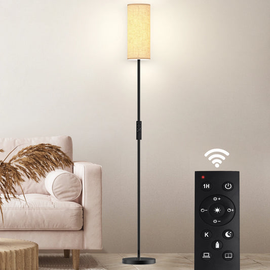 66.5" Floor Lamp with Remote Control and Smart Bulb Included